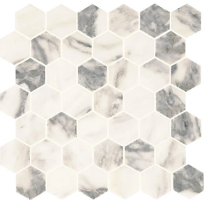 Arabescato Argento Hexagon - stone tile